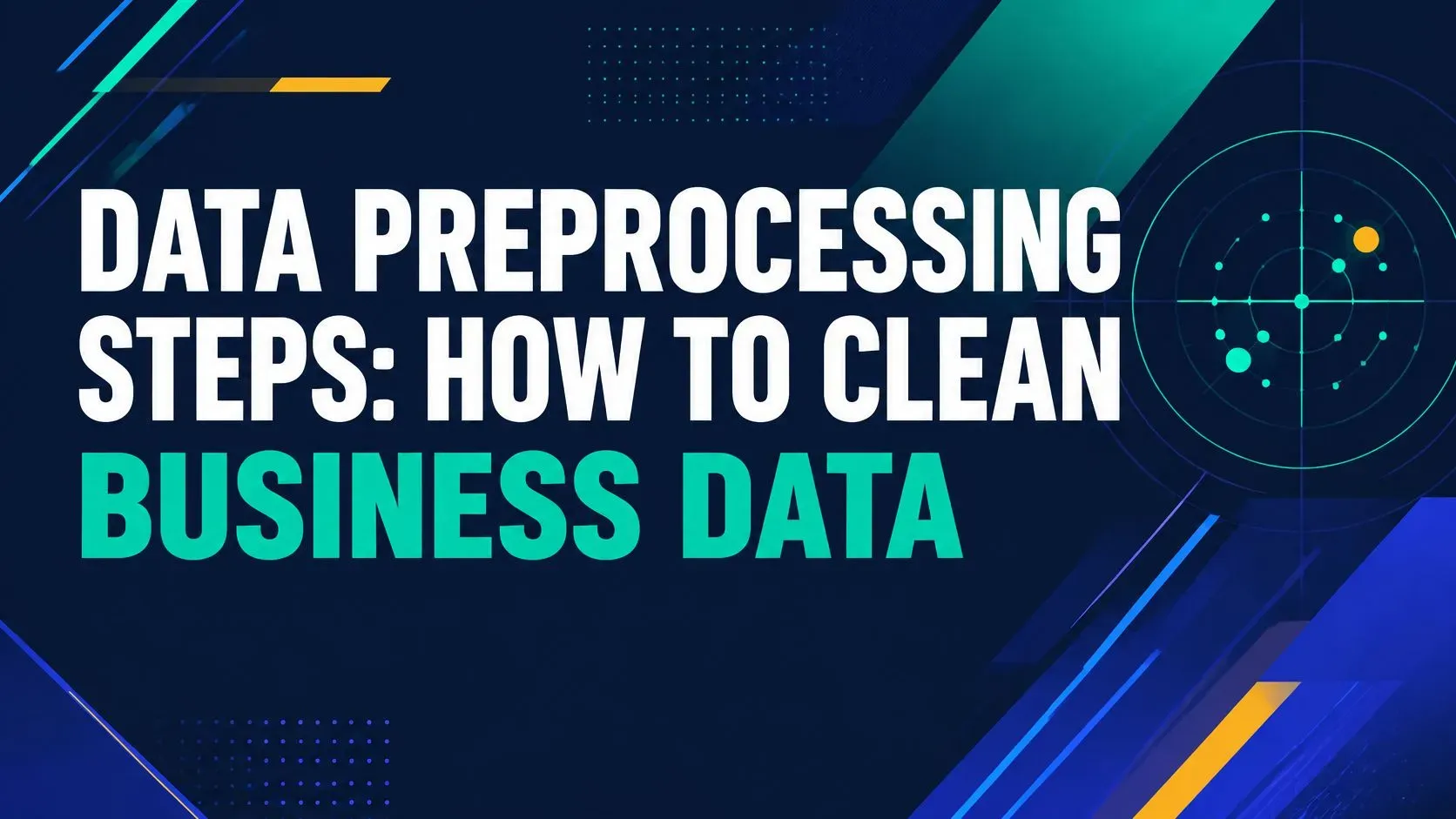 Data Preprocessing Steps: How to Clean Business Data