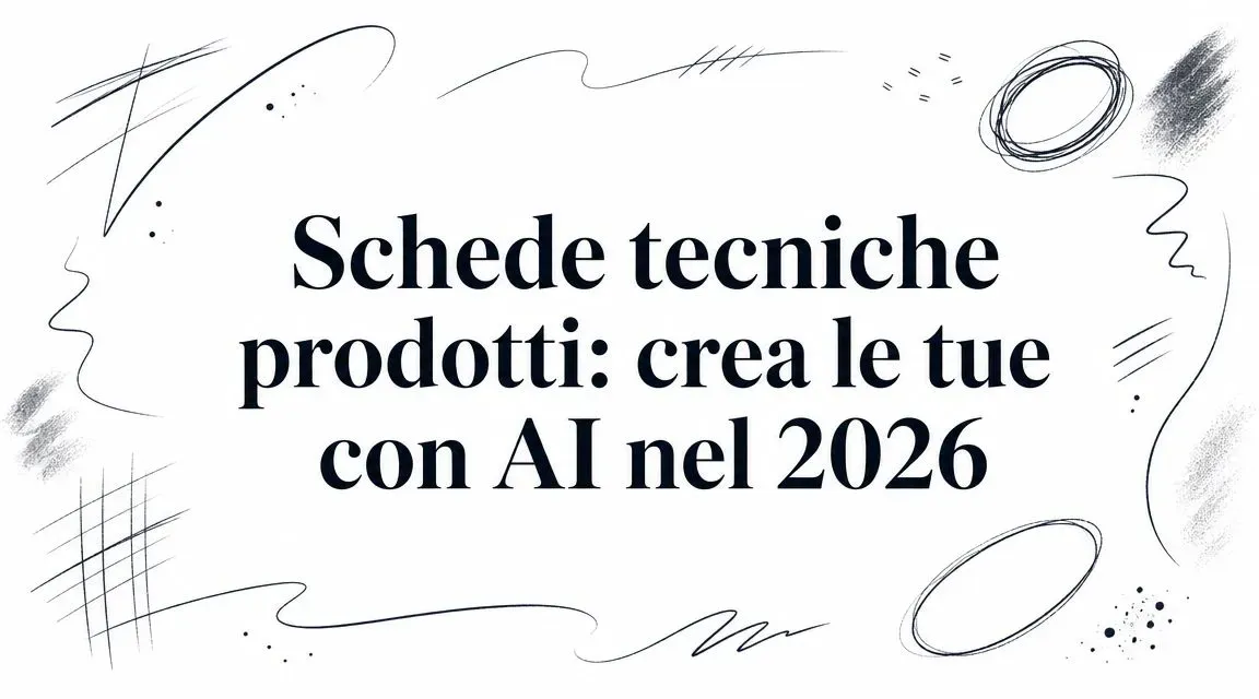Schede tecniche prodotti: crea le tue con AI nel 2026